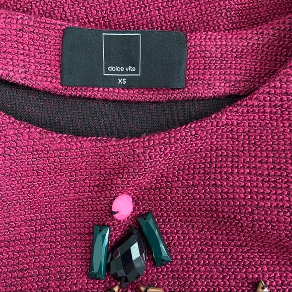 Dolce Vita Anthropologie Gem Drop Peplum top - Picture 2 of 16